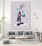 ECO WILE E COYOTEPNT by Simon Guilloteau on GIANT ART - fuchsia vector illustration