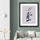 ECO WILE E COYOTEPNT by Simon Guilloteau on GIANT ART - fuchsia vector illustration