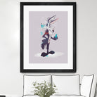 ECO WILE E COYOTEPNT by Simon Guilloteau on GIANT ART - fuchsia vector illustration