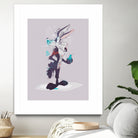 ECO WILE E COYOTEPNT by Simon Guilloteau on GIANT ART - fuchsia vector illustration