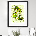 Carolina Parakeet by Scott Partridge on GIANT ART - green vector illustration