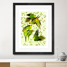 Carolina Parakeet by Scott Partridge on GIANT ART - green vector illustration