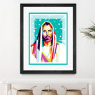 Jesus Christ in WPAP art by Riweldo Sayuna on GIANT ART - blue character design