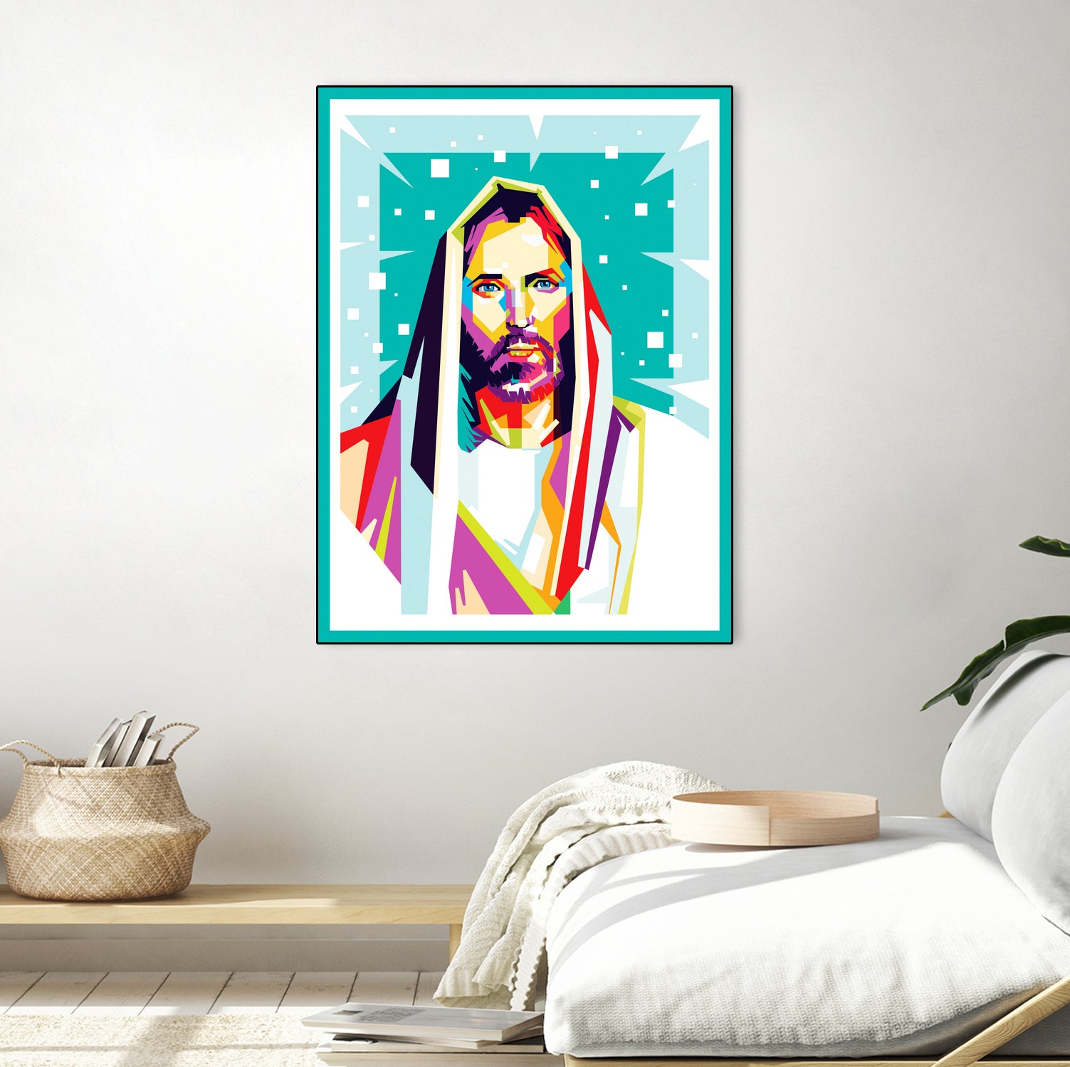 Jesus Christ in WPAP art by Riweldo Sayuna on GIANT ART - blue character design