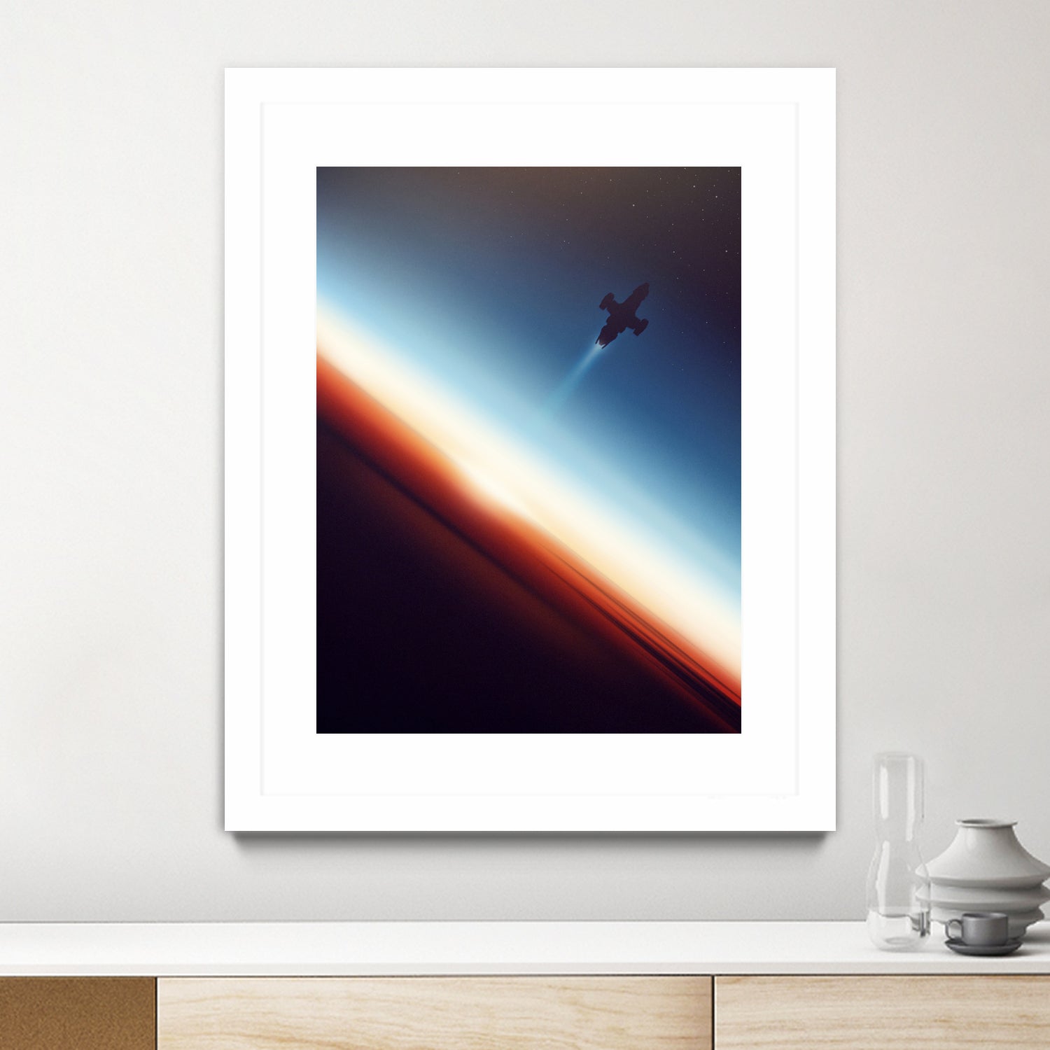 Into Space by Victor Vercesi on GIANT ART - blue photo illustration