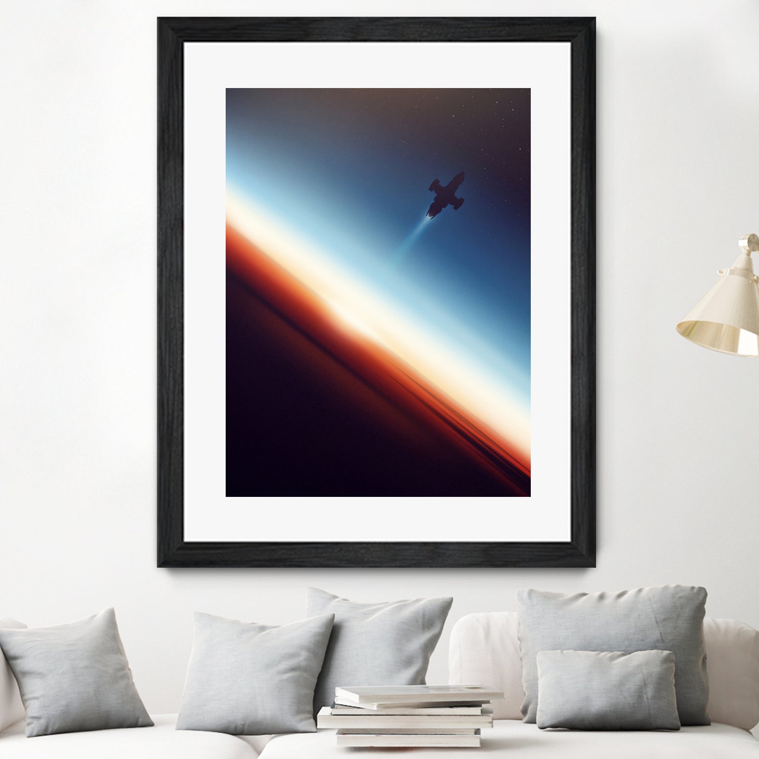 Into Space by Victor Vercesi on GIANT ART - blue photo illustration