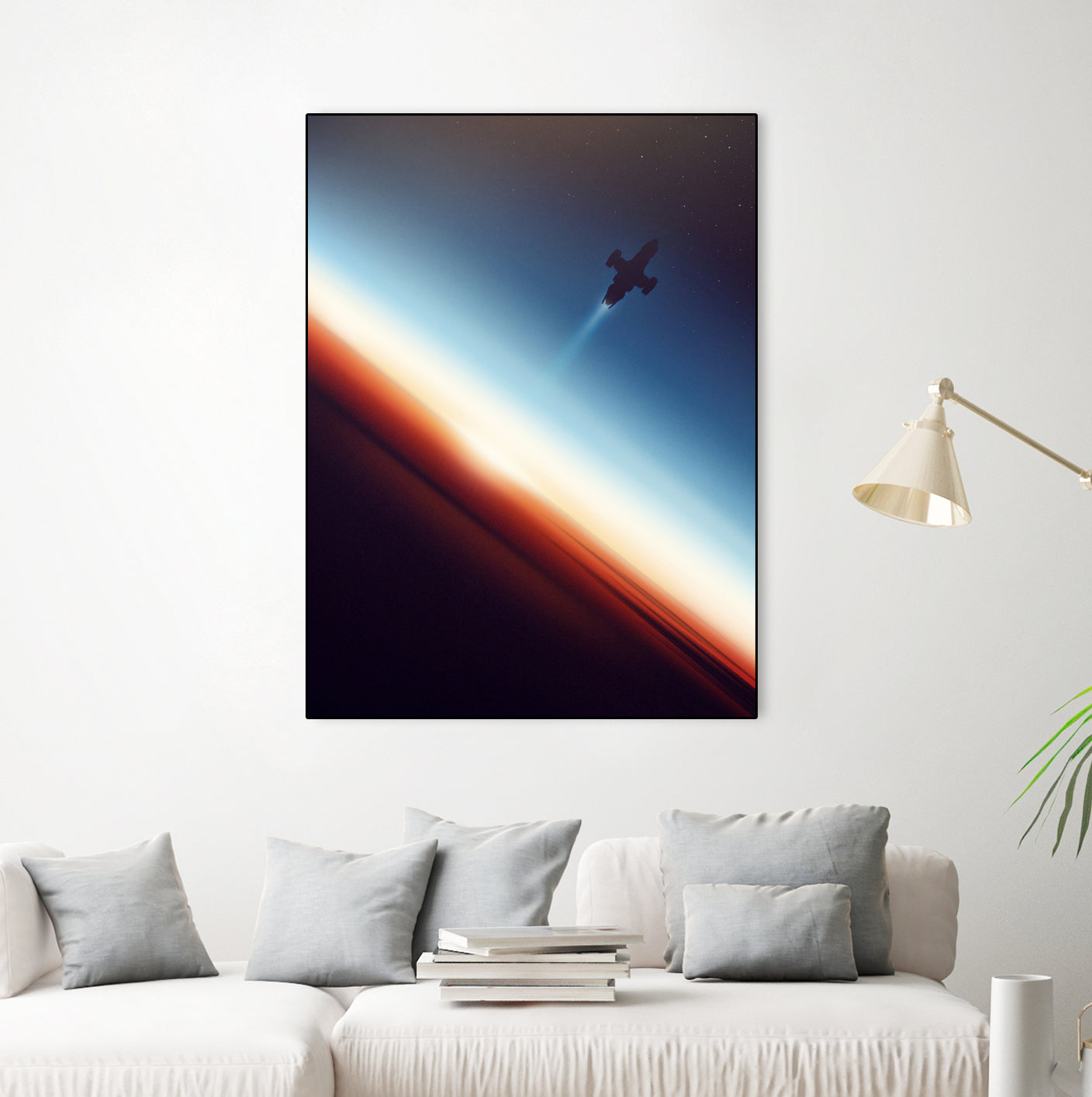 Into Space by Victor Vercesi on GIANT ART - blue photo illustration