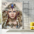 Epic Princess Zelda Portrait by Barrett Biggers on GIANT ART - brown digital painting