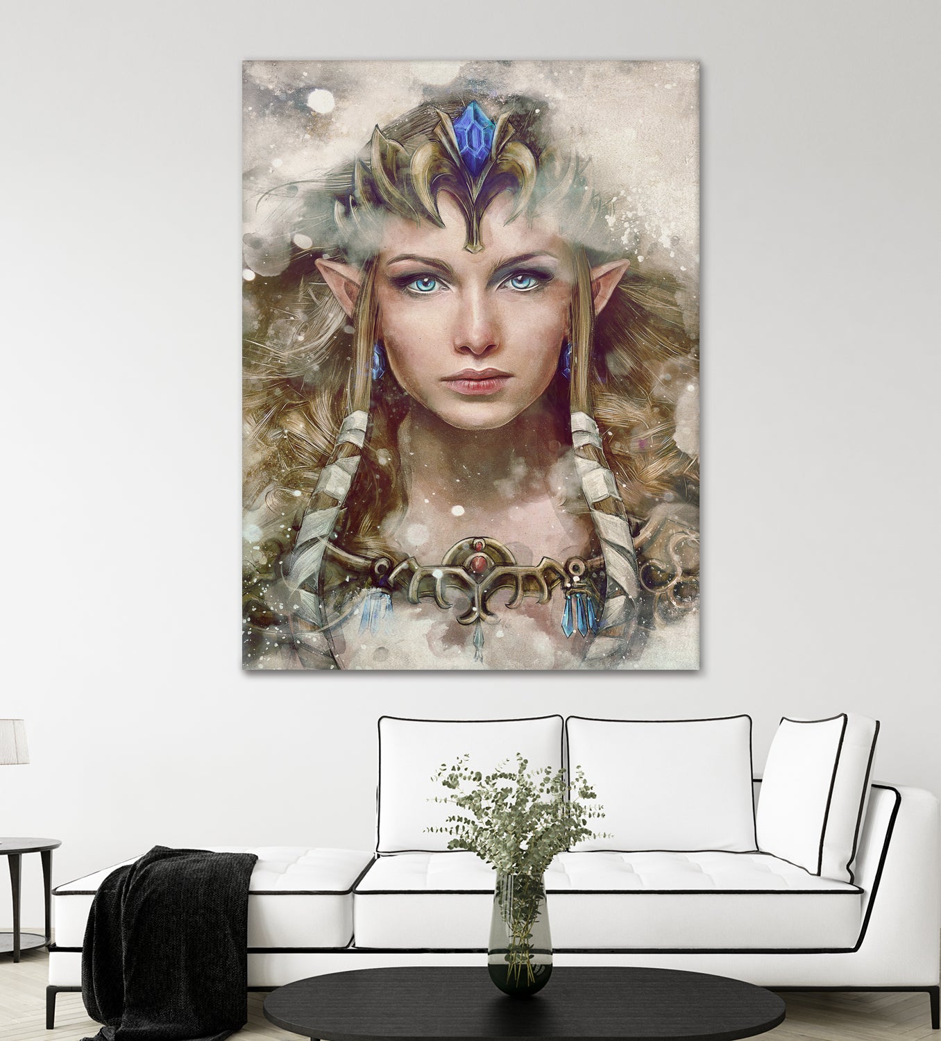 Epic Princess Zelda Portrait by Barrett Biggers on GIANT ART - brown digital painting