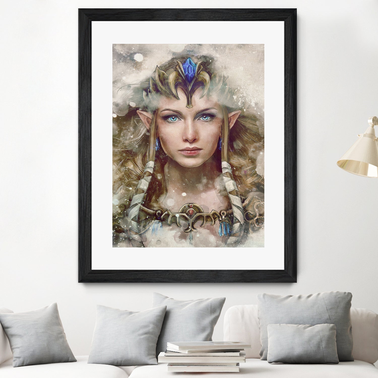 Epic Princess Zelda Portrait by Barrett Biggers on GIANT ART - brown digital painting