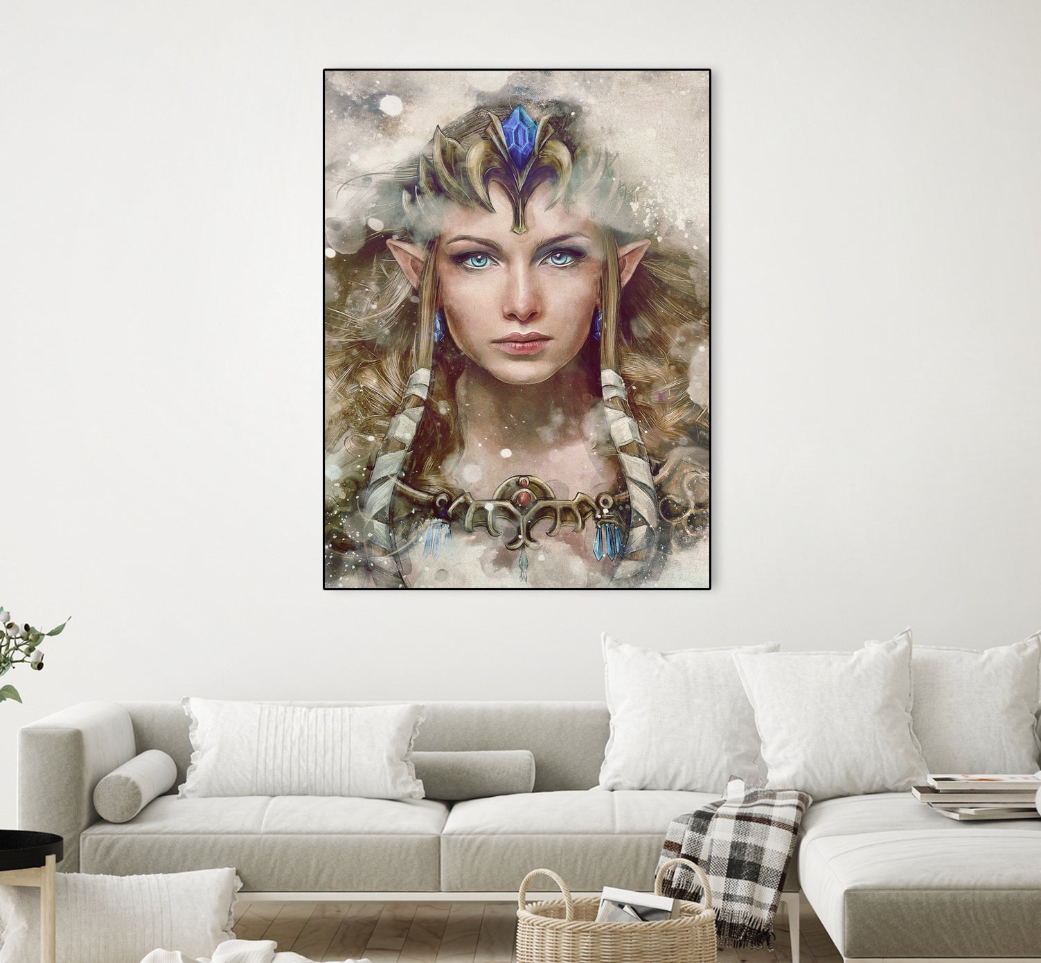 Epic Princess Zelda Portrait by Barrett Biggers on GIANT ART - brown digital painting