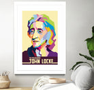 John Locke in Pop Art Portrait by Ahmad Taufiq on GIANT ART - white vector illustration