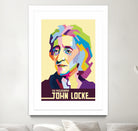 John Locke in Pop Art Portrait by Ahmad Taufiq on GIANT ART - white vector illustration