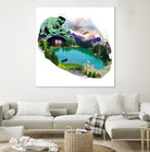 Lac by Julie Baldassi on GIANT ART - green photo illustration