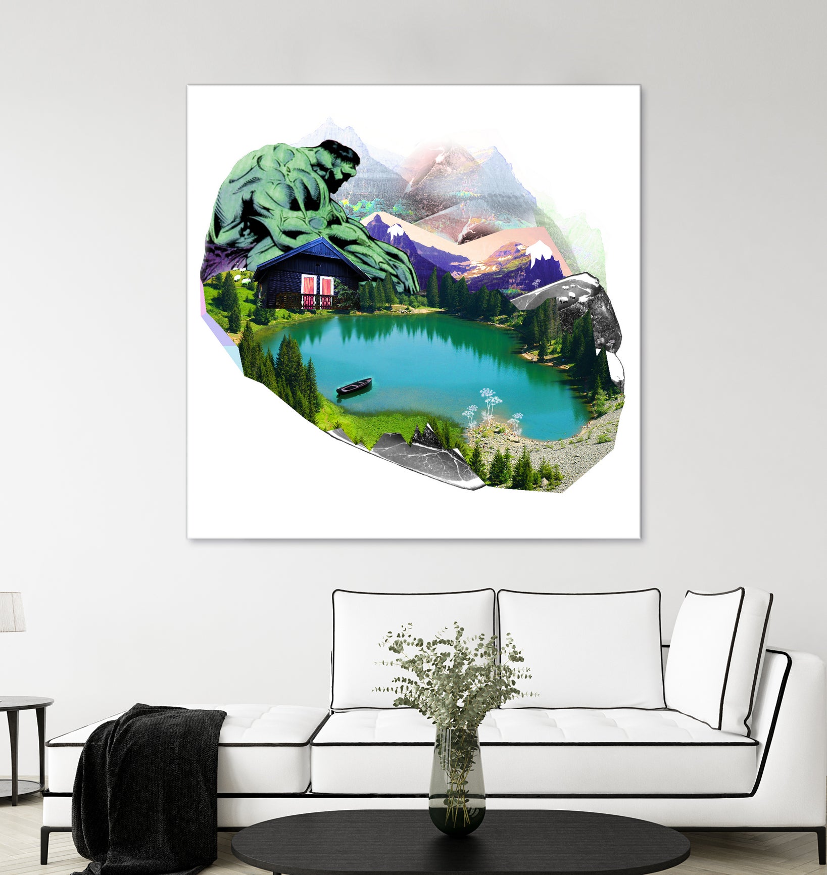 Lac by Julie Baldassi on GIANT ART - green photo illustration