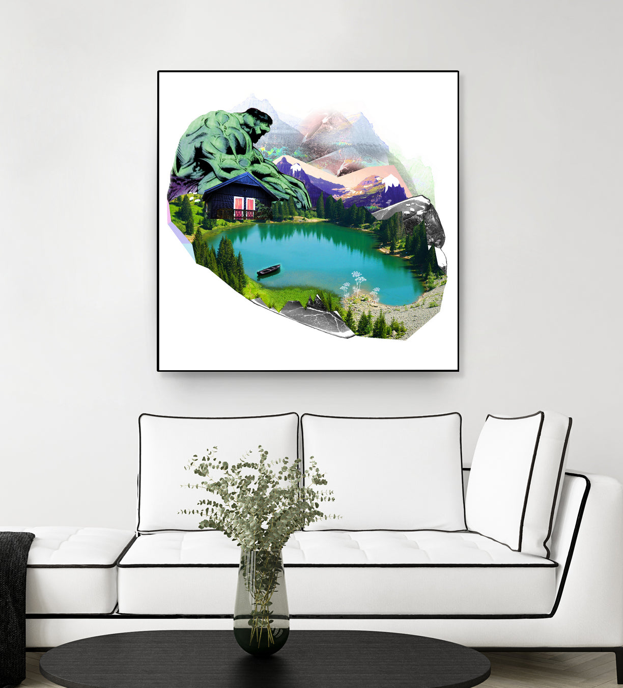 Lac by Julie Baldassi on GIANT ART - green photo illustration