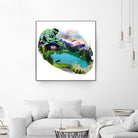 Lac by Julie Baldassi on GIANT ART - green photo illustration