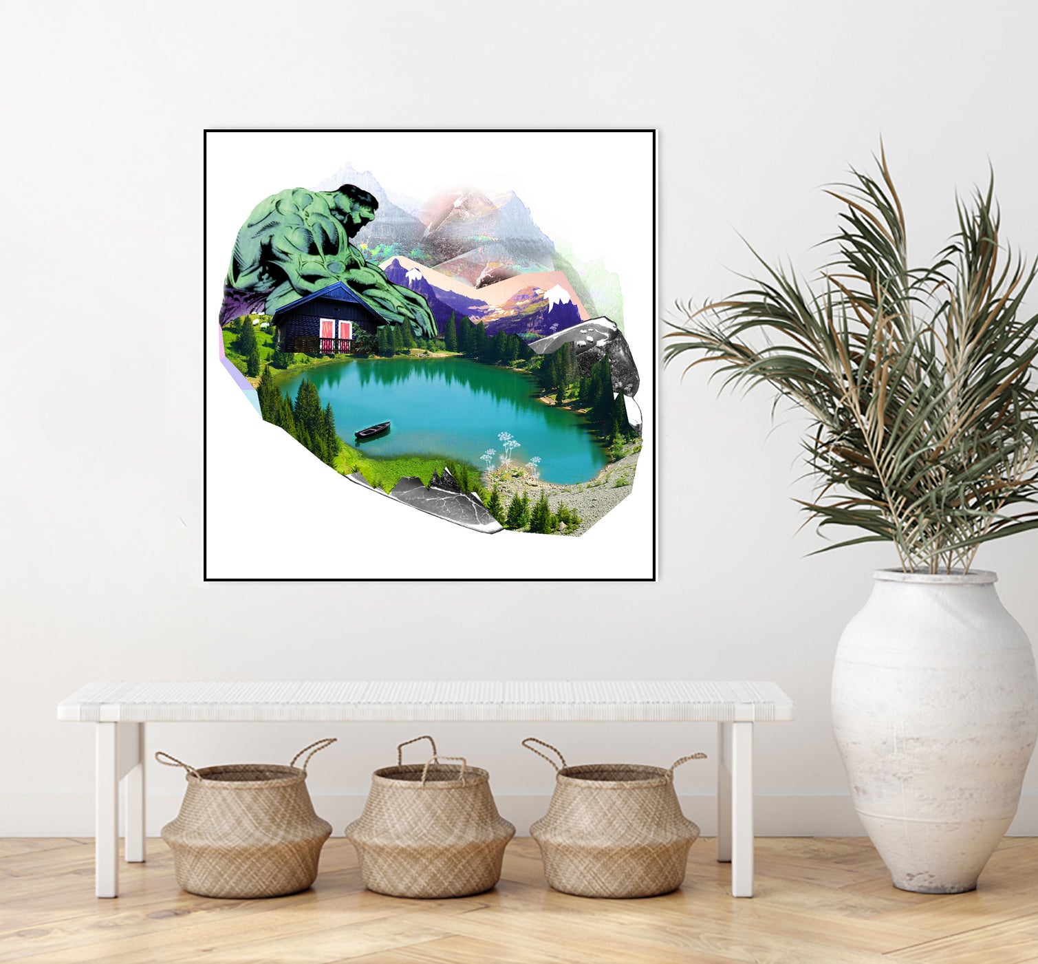 Lac by Julie Baldassi on GIANT ART - green photo illustration