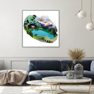 Lac by Julie Baldassi on GIANT ART - green photo illustration