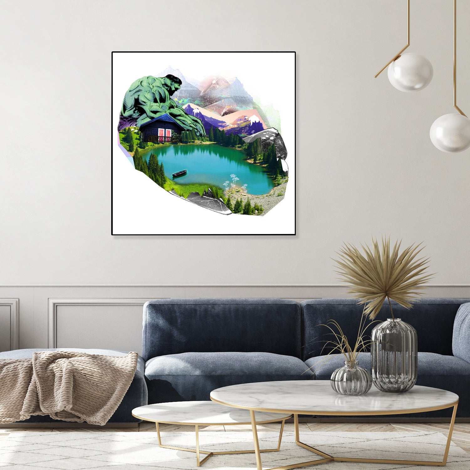 Lac by Julie Baldassi on GIANT ART - green photo illustration