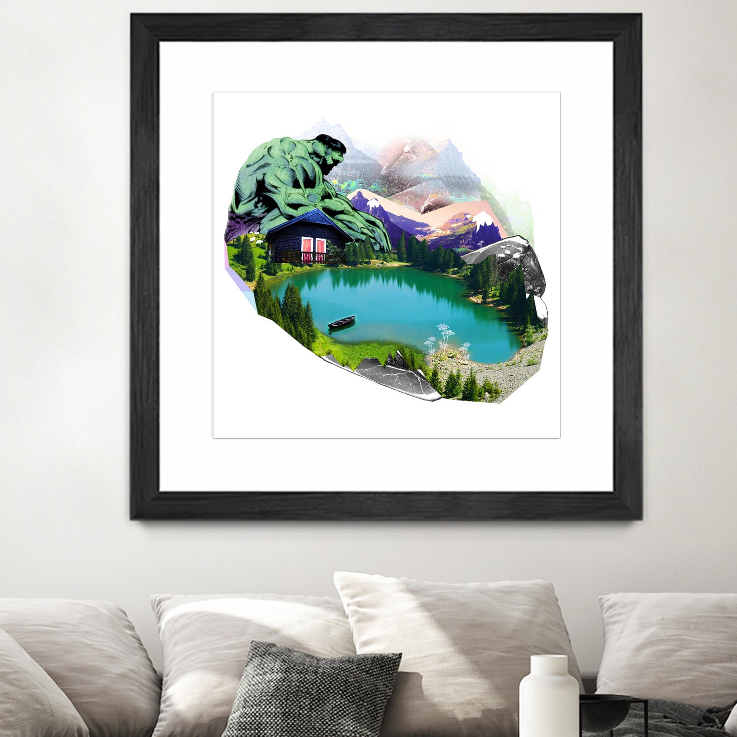 Lac by Julie Baldassi on GIANT ART - green photo illustration