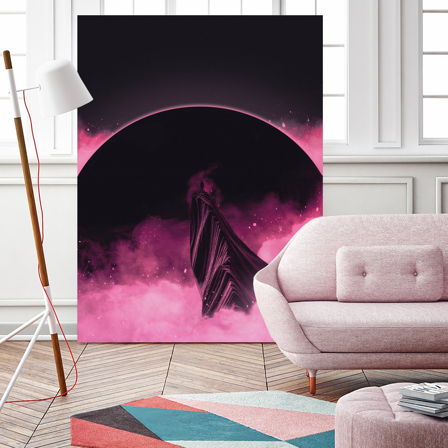 No Stars by Adam Priester on GIANT ART - pink digital painting