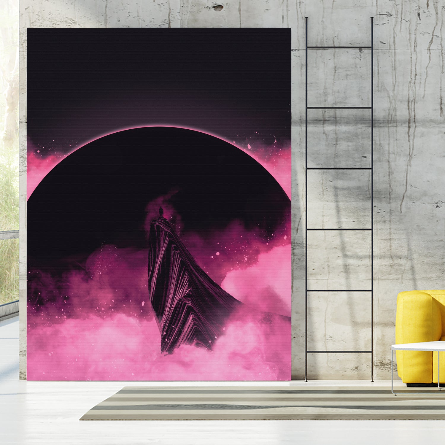 No Stars by Adam Priester on GIANT ART - pink digital painting