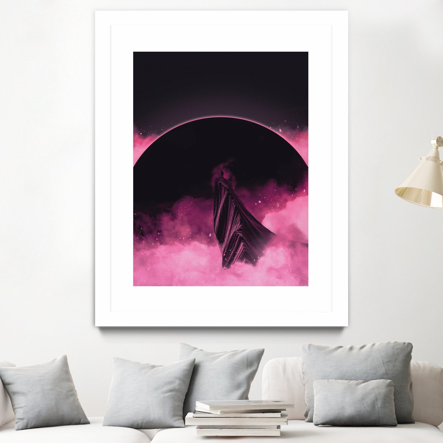 No Stars by Adam Priester on GIANT ART - pink digital painting