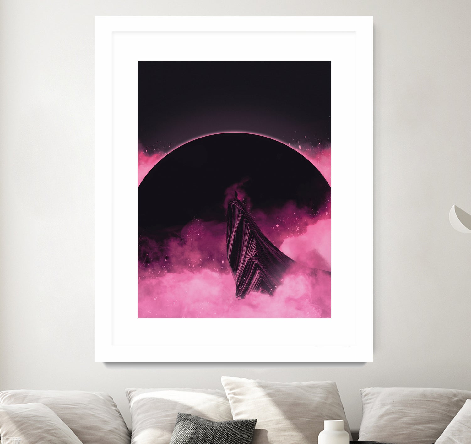 No Stars by Adam Priester on GIANT ART - pink digital painting