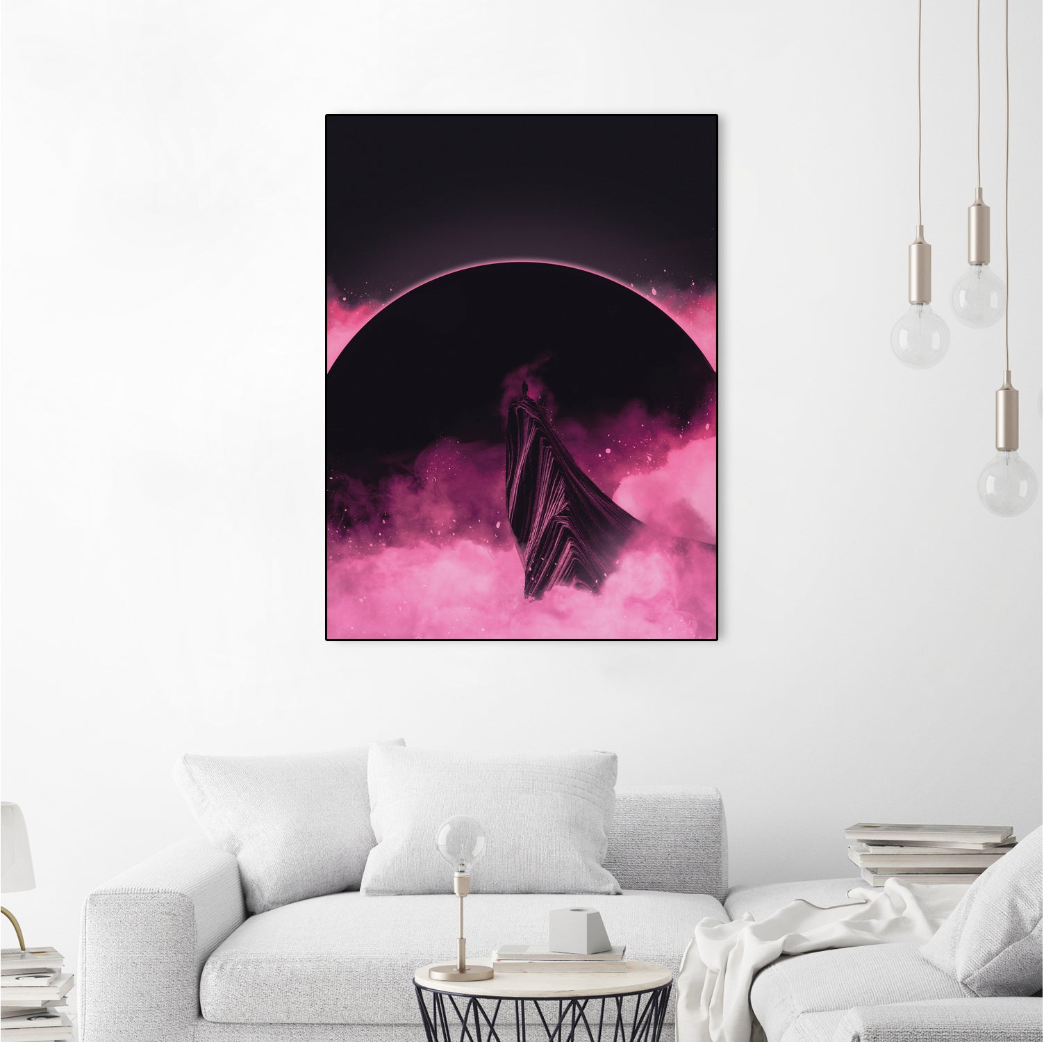 No Stars by Adam Priester on GIANT ART - pink digital painting