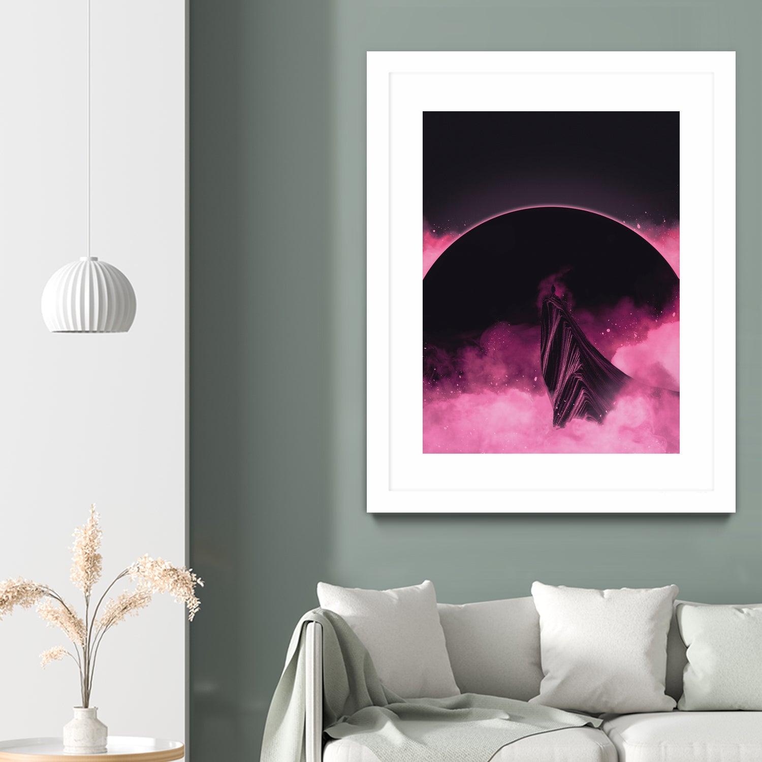 No Stars by Adam Priester on GIANT ART - pink digital painting