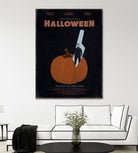 Halloween Movie Poster by Aline Ferreira on GIANT ART - black vector illustration