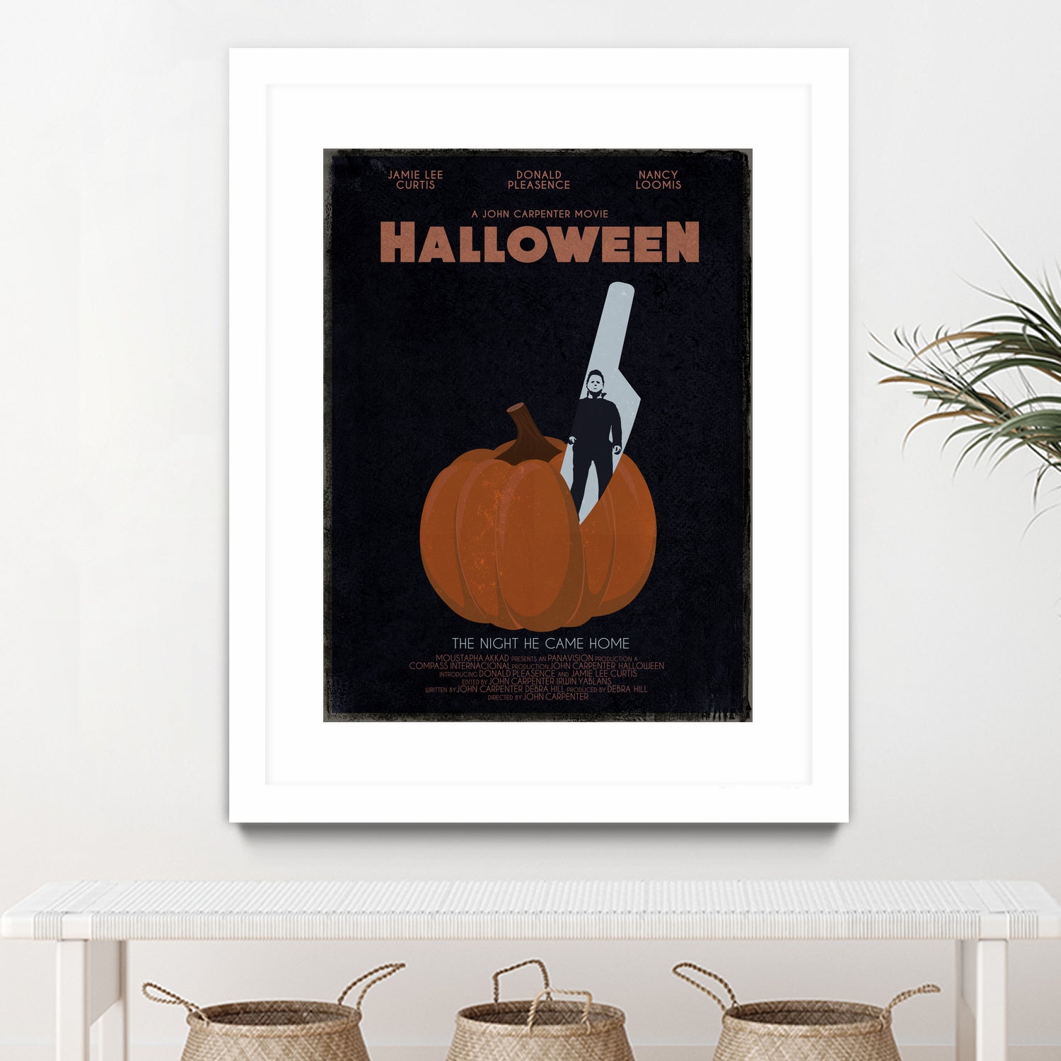 Halloween Movie Poster by Aline Ferreira on GIANT ART - black vector illustration