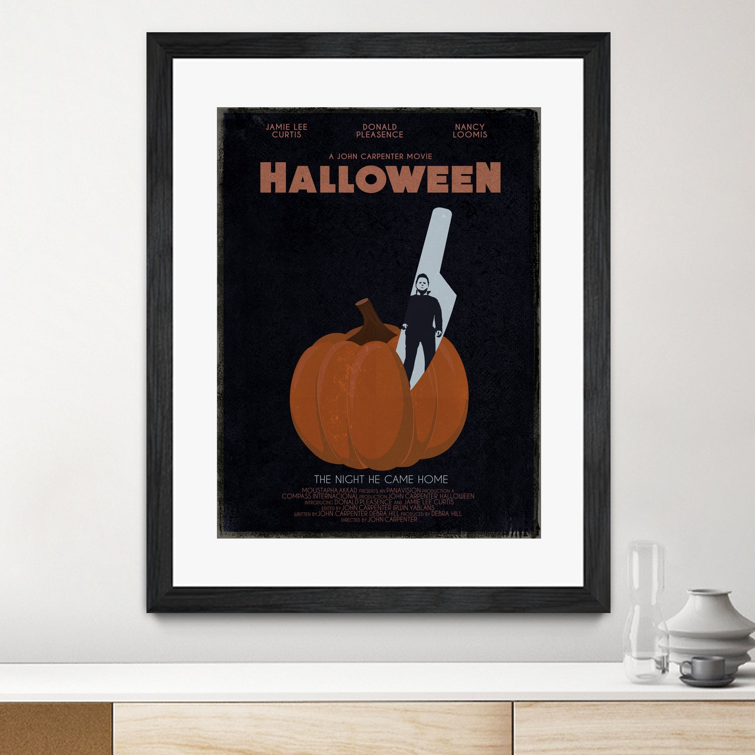 Halloween Movie Poster by Aline Ferreira on GIANT ART - black vector illustration