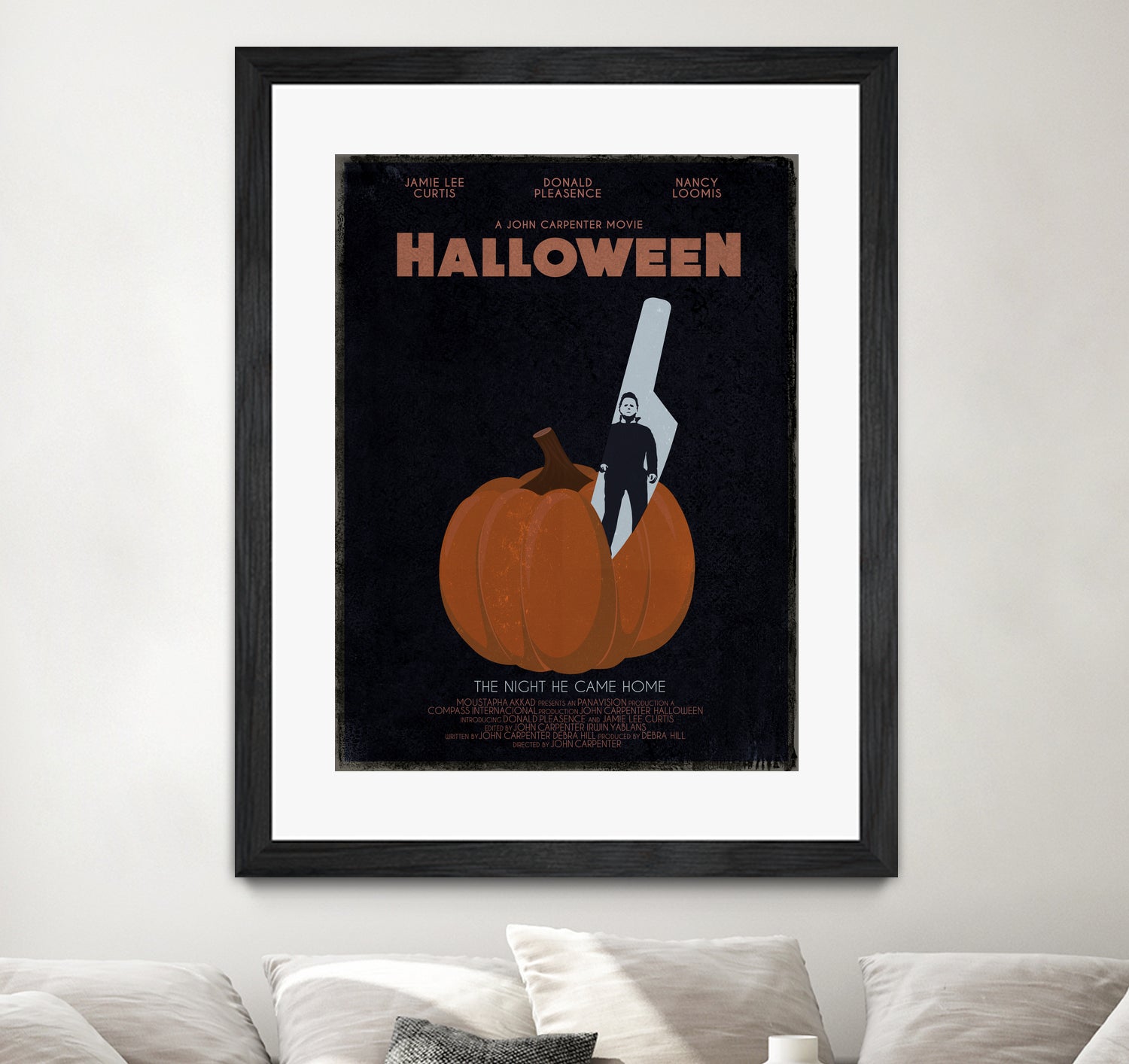 Halloween Movie Poster by Aline Ferreira on GIANT ART - black vector illustration