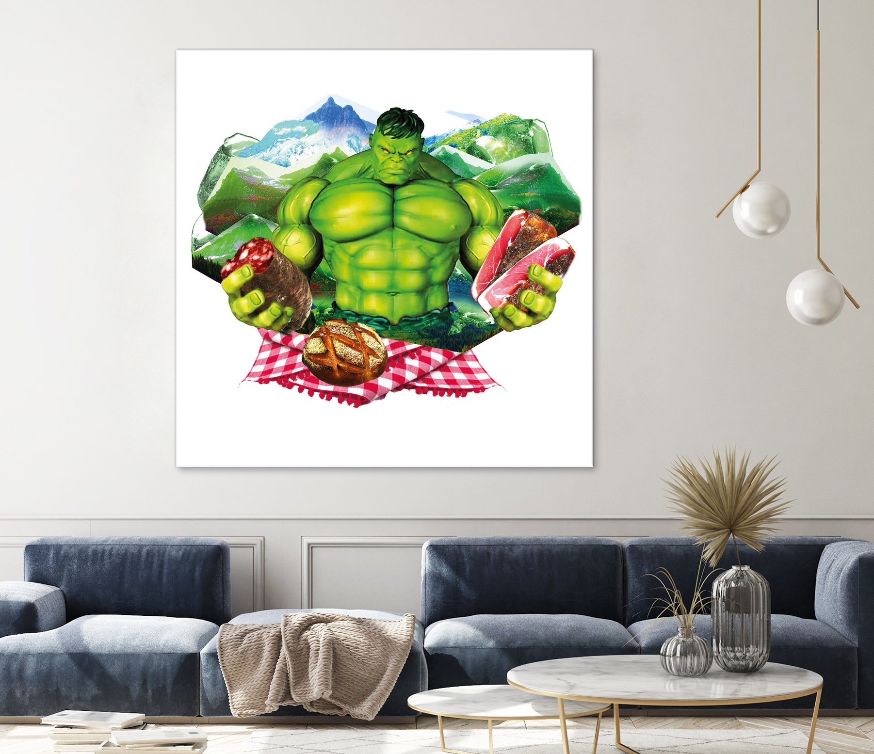 Hulk by Julie Baldassi on GIANT ART - green photo illustration