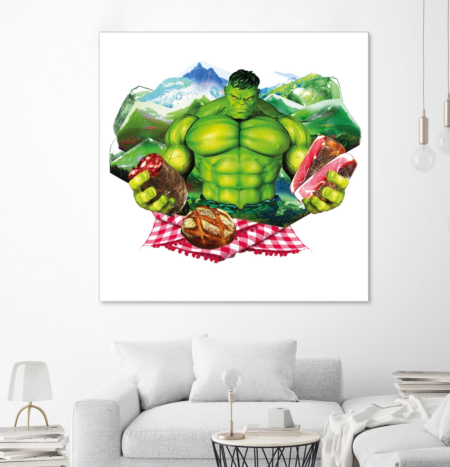 Hulk by Julie Baldassi on GIANT ART - green photo illustration