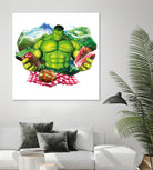 Hulk by Julie Baldassi on GIANT ART - green photo illustration