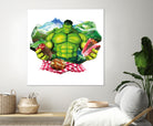 Hulk by Julie Baldassi on GIANT ART - green photo illustration