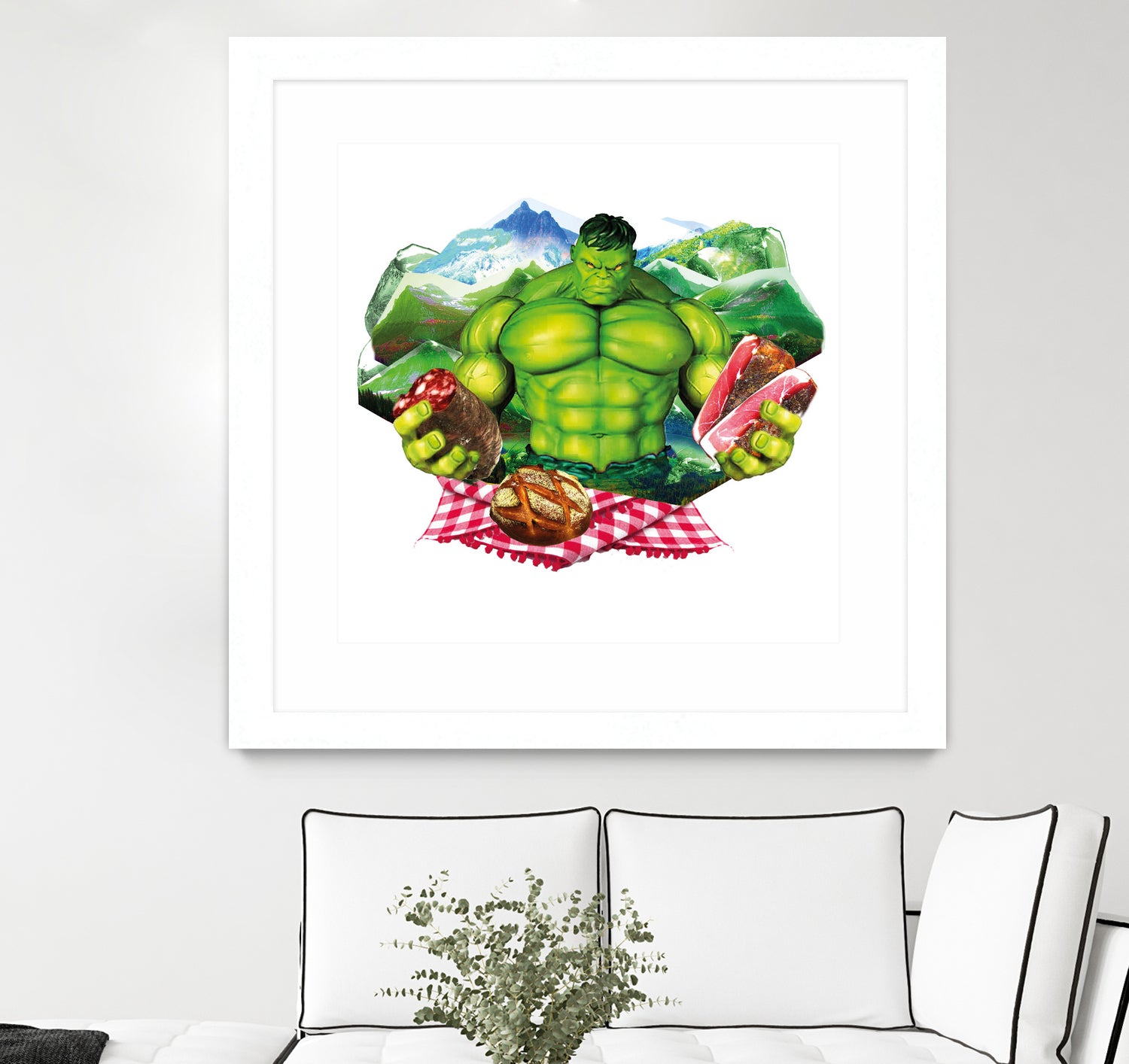 Hulk by Julie Baldassi on GIANT ART - green photo illustration