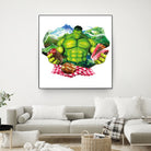 Hulk by Julie Baldassi on GIANT ART - green photo illustration