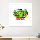 Hulk by Julie Baldassi on GIANT ART - green photo illustration