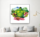 Hulk by Julie Baldassi on GIANT ART - green photo illustration