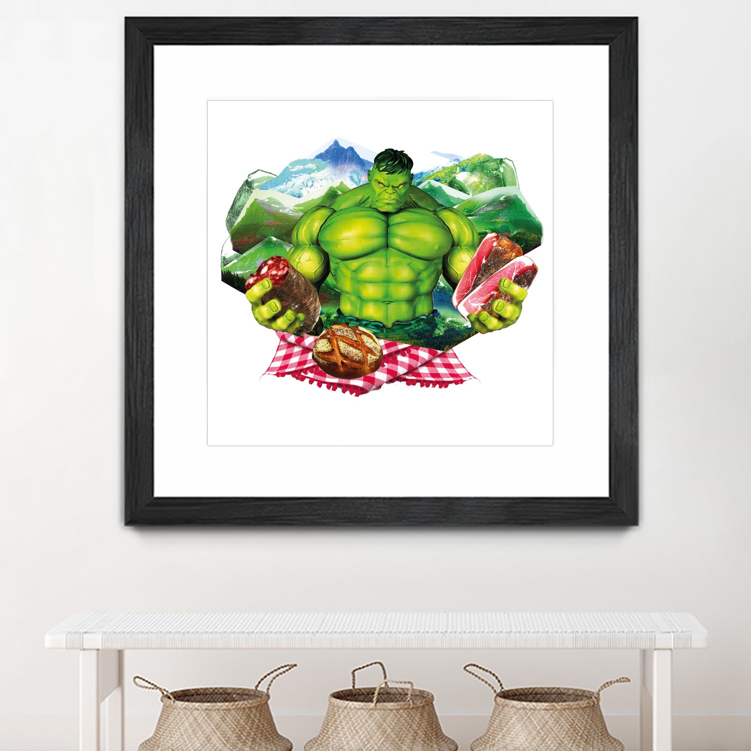 Hulk by Julie Baldassi on GIANT ART - green photo illustration