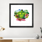 Hulk by Julie Baldassi on GIANT ART - green photo illustration