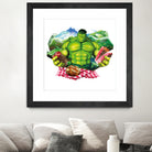 Hulk by Julie Baldassi on GIANT ART - green photo illustration