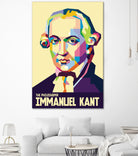 Immanuel Kant in Pop Art Portrait by Ahmad Taufiq on GIANT ART - white digital drawing