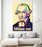 Immanuel Kant in Pop Art Portrait by Ahmad Taufiq on GIANT ART - white digital drawing