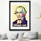 Immanuel Kant in Pop Art Portrait by Ahmad Taufiq on GIANT ART - white digital drawing