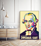 Immanuel Kant in Pop Art Portrait by Ahmad Taufiq on GIANT ART - white digital drawing